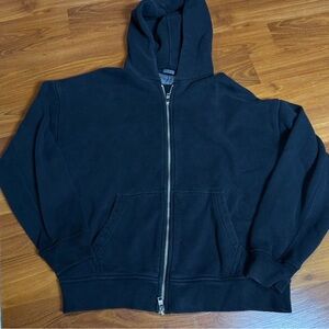 Classic Black Zip-Up Hoodie